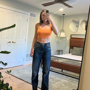 Open Tie Back Crop Top